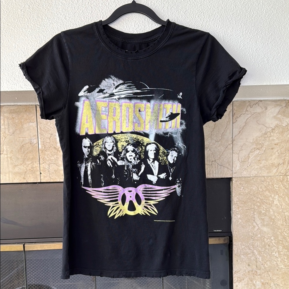 Aerosmith Black Graphic T-Shirt